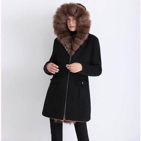 women's fur & faux 2021 parka coat collar winter black thick warm women mid-length woolen
women's fur & faux 2021 parka coat collar winter black thick warm women mid-length woolen