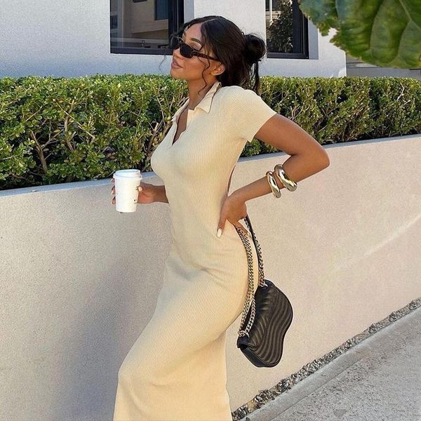 casual dresses summer midi dress womens black lapel neck tight knitted robe backless short sleeve slit bodycon ladies y2k clothes, Black;gray
casual dresses summer midi dress womens black lapel neck tight knitted robe backless short sleeve slit bodycon ladies y2k clothes, Black;gray