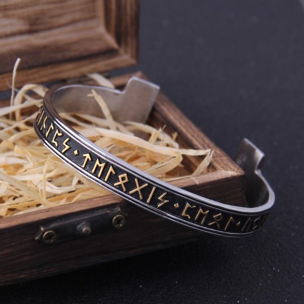link, chain stainless steel men's handmade nordic rune bracelet viking will never fade, with a wooden box as gift, Black
link, chain stainless steel men's handmade nordic rune bracelet viking will never fade, with a wooden box as gift, Black