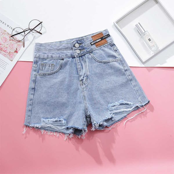 be denim light shorts women's 2021 summer high waist thin versatile wide leg loose a-line ultra short pants, Blue
be denim light shorts women's 2021 summer high waist thin versatile wide leg loose a-line ultra short pants, Blue