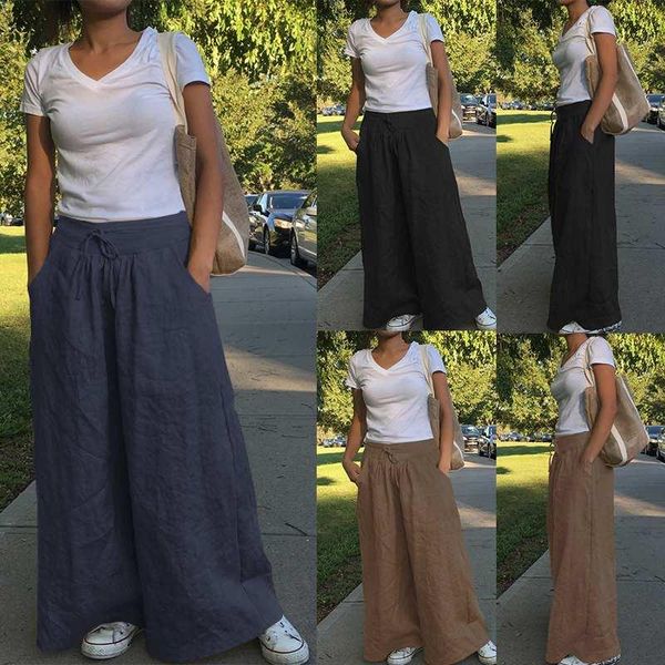 women's pants & capris fashion wide leg for women celmia high waist cotton linen palazzo casual loose trousers vintage pantalon femme p, Black;white
women's pants & capris fashion wide leg for women celmia high waist cotton linen palazzo casual loose trousers vintage pantalon femme p, Black;white
