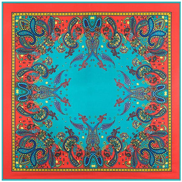 scarves 100cm square scarf women twill 100% silk 2021 kerchief handkerchief bandanna fashion neckerchief, Blue;gray
scarves 100cm square scarf women twill 100% silk 2021 kerchief handkerchief bandanna fashion neckerchief, Blue;gray