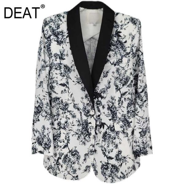 women's suits & blazers deat summer women clothes v-neck full sleeves printed inks single breasted loose fits female blazer fashion wp9, White;black
women's suits & blazers deat summer women clothes v-neck full sleeves printed inks single breasted loose fits female blazer fashion wp9, White;black