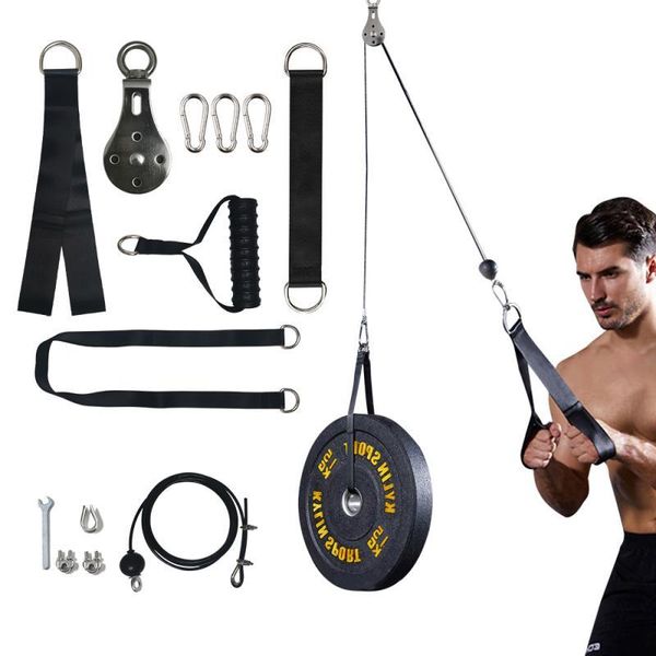 accessories diy fitness pulley cable system adjustable home gym weight lifting triceps biceps workout equipment sport
accessories diy fitness pulley cable system adjustable home gym weight lifting triceps biceps workout equipment sport