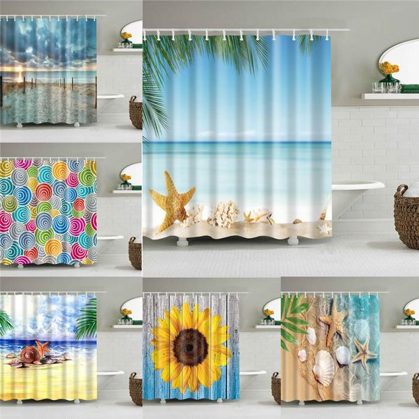shower curtains sea beach scene flowers printed 3d bath waterproof polyester fabric washable bathroom curtain screen with hooks
shower curtains sea beach scene flowers printed 3d bath waterproof polyester fabric washable bathroom curtain screen with hooks