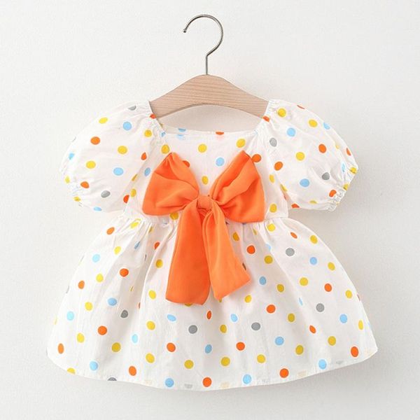 girl's dresses toddler baby kids girls short sleeve polka dot print bow princess dress girl outfits summer clothes 2021, Red;yellow
girl's dresses toddler baby kids girls short sleeve polka dot print bow princess dress girl outfits summer clothes 2021, Red;yellow