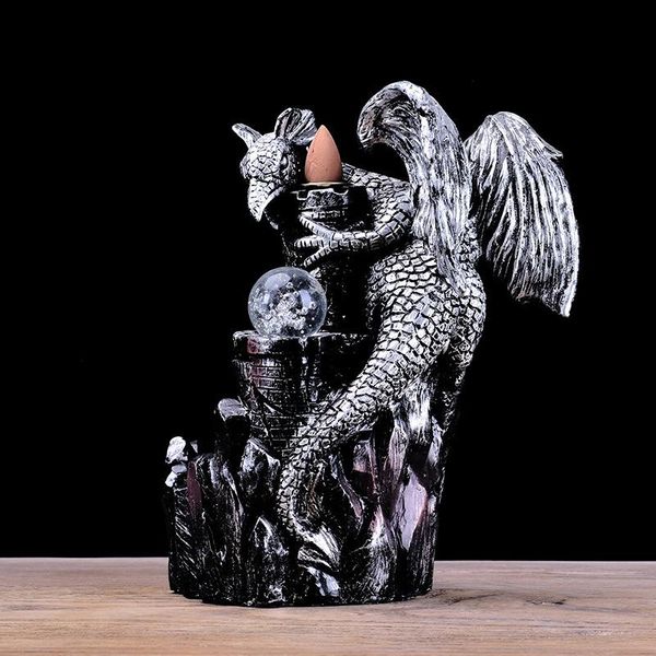 fragrance lamps fashion retro resin backflow incense burner dragon wing ceramic cone censer crafts base home smell removing tool decor
fragrance lamps fashion retro resin backflow incense burner dragon wing ceramic cone censer crafts base home smell removing tool decor