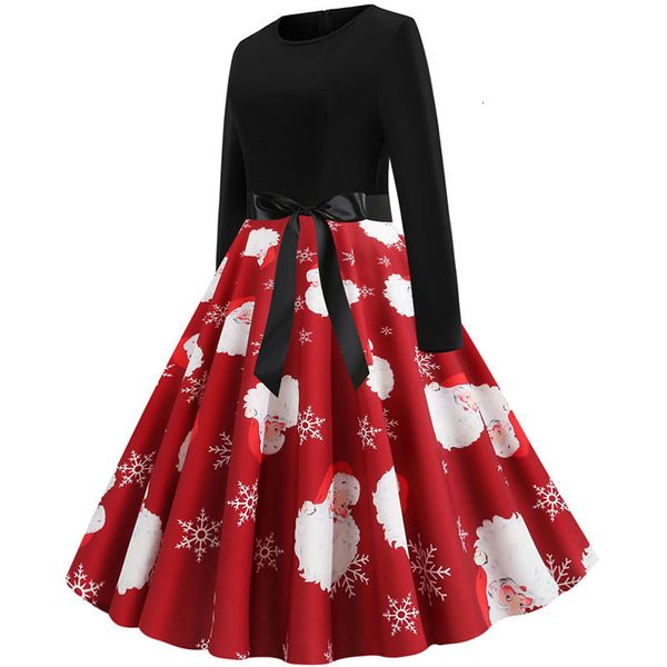 casual dresses women christmas long sleeve print elegant vintage knee-length party robe autumn winter plus size xmas fnr0, Black;gray
casual dresses women christmas long sleeve print elegant vintage knee-length party robe autumn winter plus size xmas fnr0, Black;gray