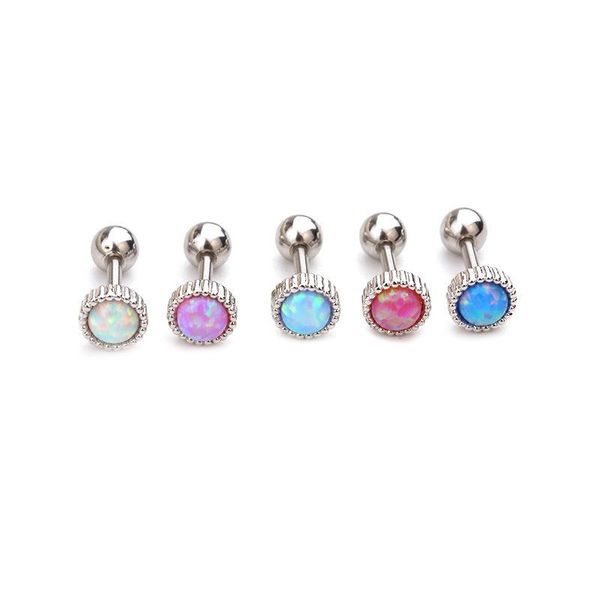 stud 1pc opal earrings for women stainless steel earring cartilage piercing set tragus cute earings body jewelry gift 16g, Golden;silver
stud 1pc opal earrings for women stainless steel earring cartilage piercing set tragus cute earings body jewelry gift 16g, Golden;silver