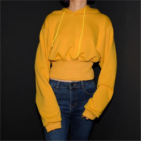 women's hoodies & sweatshirts 2021 autumn and winter hooded women trend short solid color slim street style long sleeve ladies high qu, Black
women's hoodies & sweatshirts 2021 autumn and winter hooded women trend short solid color slim street style long sleeve ladies high qu, Black