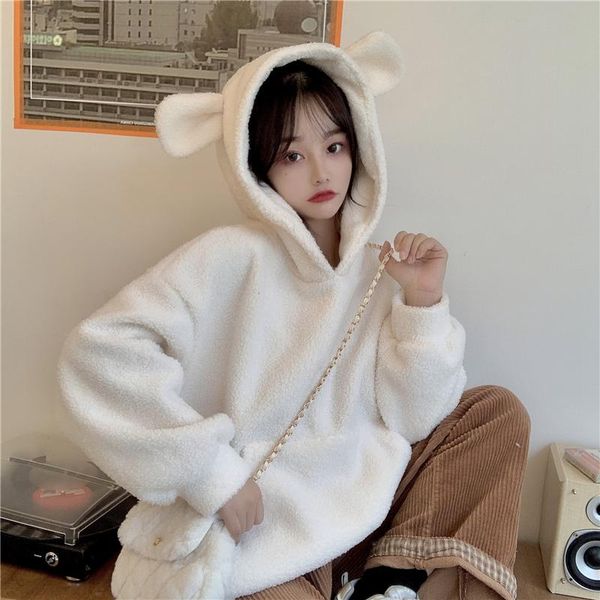 hoodies women sweatshirts medium length autumn winter casual pullovers clothes long sleeve cute ears hoodie 917e women's, Black
hoodies women sweatshirts medium length autumn winter casual pullovers clothes long sleeve cute ears hoodie 917e women's, Black