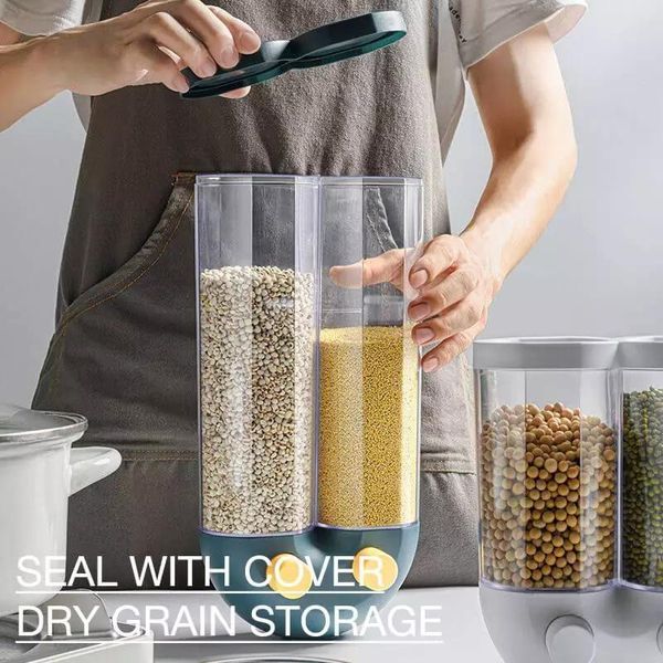 push-type wall-mounted cereals storage tank kitchen waterproof sealed tank grains dispenser g10
push-type wall-mounted cereals storage tank kitchen waterproof sealed tank grains dispenser g10