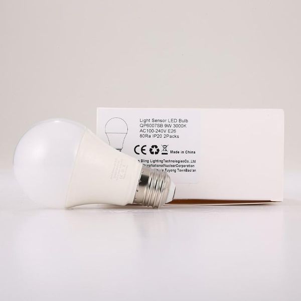bulbs 2/6pcs 9w e26 intelligent light sensor led bulb 3000k with auto switch outdoor/indoor lamp built-in posensor detection
bulbs 2/6pcs 9w e26 intelligent light sensor led bulb 3000k with auto switch outdoor/indoor lamp built-in posensor detection