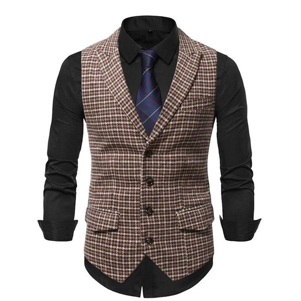 men's vests pfhq 2021 fashion british style notched single-breasted plaid slim fit casual suit vest spring and autumn 21d1778, Black;white
men's vests pfhq 2021 fashion british style notched single-breasted plaid slim fit casual suit vest spring and autumn 21d1778, Black;white