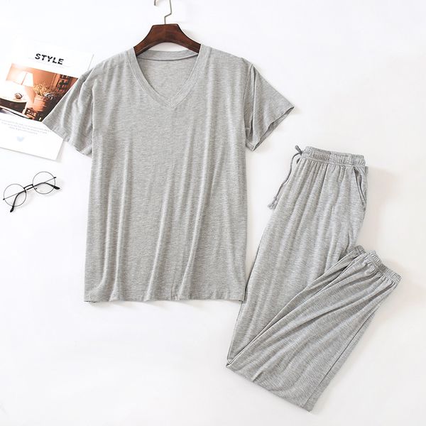 nightwear set 2pcs pajamas for man sleepwear spring summer modal short sleeve pijamas man bla home clothesby air, Black;red
nightwear set 2pcs pajamas for man sleepwear spring summer modal short sleeve pijamas man bla home clothesby air, Black;red