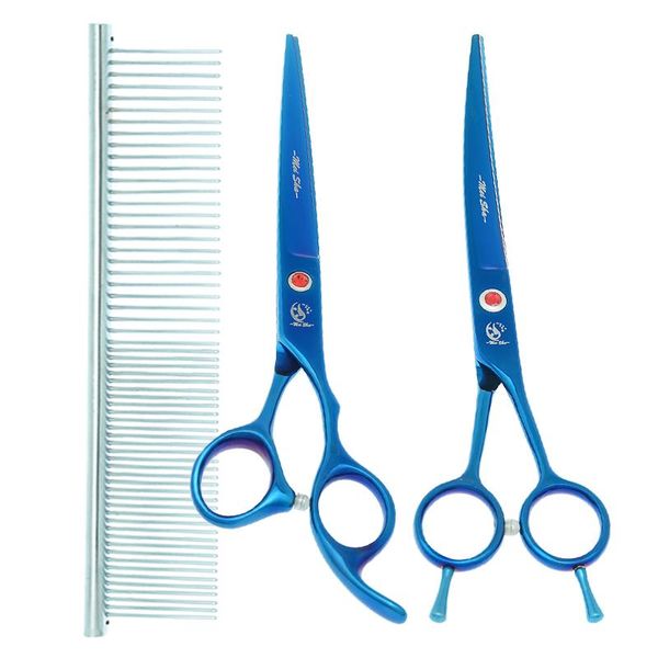 hair scissors 7.0" dog grooming set pet shears animal straight curved cutting tijeras cat thinning tesoura trimming tools b0025a
hair scissors 7.0" dog grooming set pet shears animal straight curved cutting tijeras cat thinning tesoura trimming tools b0025a