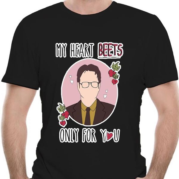 men's t-shirts my heart beets only for you dwight schrute the office funny white t-shirt s-5xl summer casual tee shirt 8157x, White;black
men's t-shirts my heart beets only for you dwight schrute the office funny white t-shirt s-5xl summer casual tee shirt 8157x, White;black