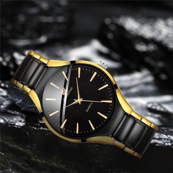 wristwatches fashion men black stainless steel band watch luxury male analog quartz clock business watches, Slivery;brown
wristwatches fashion men black stainless steel band watch luxury male analog quartz clock business watches, Slivery;brown