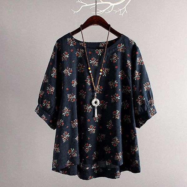 women's blouses & shirts plus size blouse women cotton linen shirt vintage bohemian summer floral print half sleeve loose pullover #35, White
women's blouses & shirts plus size blouse women cotton linen shirt vintage bohemian summer floral print half sleeve loose pullover #35, White