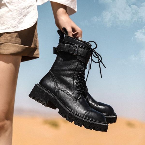boots mezereon arrive genuine leather winter shoes woman street style cross-tied ankle daily footwear round toe, Black
boots mezereon arrive genuine leather winter shoes woman street style cross-tied ankle daily footwear round toe, Black