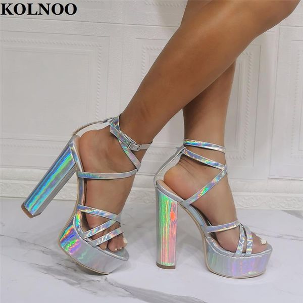sandals kolnoo arrival womens chunky heels cross-buckle strap platform open-toe real pos fashion evening club shoes, Black
sandals kolnoo arrival womens chunky heels cross-buckle strap platform open-toe real pos fashion evening club shoes, Black