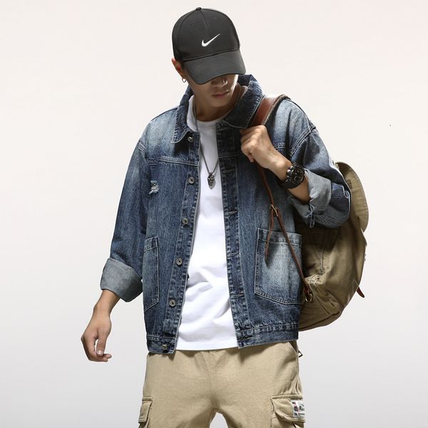 men's jackets jaqueta jeans masculina, casaco solto grande azul de primavera e outono, cor sólida, roupa casual com tamanhos iyea, Black;brown
men's jackets jaqueta jeans masculina, casaco solto grande azul de primavera e outono, cor sólida, roupa casual com tamanhos iyea, Black;brown