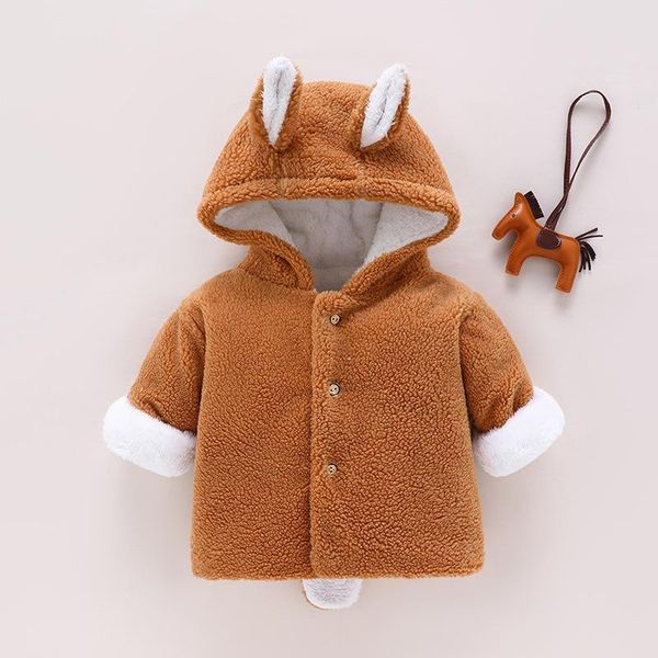 jackets baby girls' woolen jacket coat autumn winter kids children's hooded fake fur wool cotton blends outwear cute clothes, Blue;gray 
jackets baby girls' woolen jacket coat autumn winter kids children's hooded fake fur wool cotton blends outwear cute clothes, Blue;gray