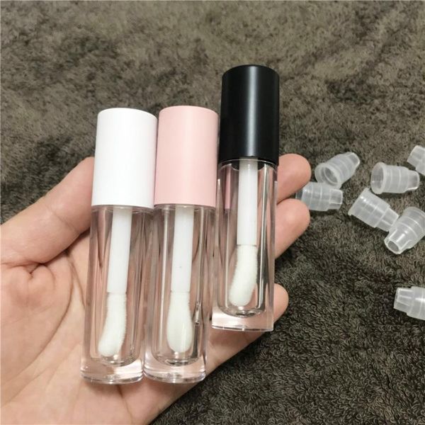 storage bottles & jars wholesale 5ml transparent lip gloss tubes with wand white black pink cap lid clear lipgloss lipstick big brush contai
storage bottles & jars wholesale 5ml transparent lip gloss tubes with wand white black pink cap lid clear lipgloss lipstick big brush contai