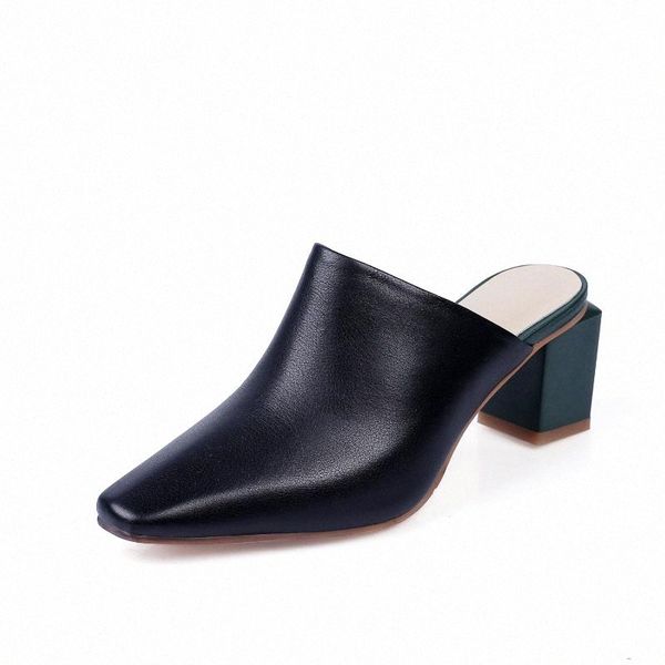 women genuine leather 7cm high heels slippers elegant spring autumn shoes woman 2020 new arrival shoes woman v2ts#, Black
women genuine leather 7cm high heels slippers elegant spring autumn shoes woman 2020 new arrival shoes woman v2ts#, Black