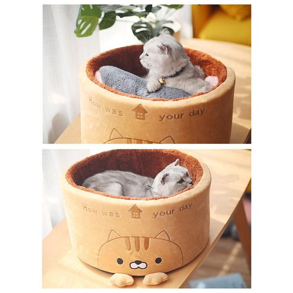 Cute Design Round Cat's Nest Autumn And Winter Plush Small Dog's Creative Pet's Cat Beds & Furniture
Cute Design Round Cat's Nest Autumn And Winter Plush Small Dog's Creative Pet's Cat Beds & Furniture