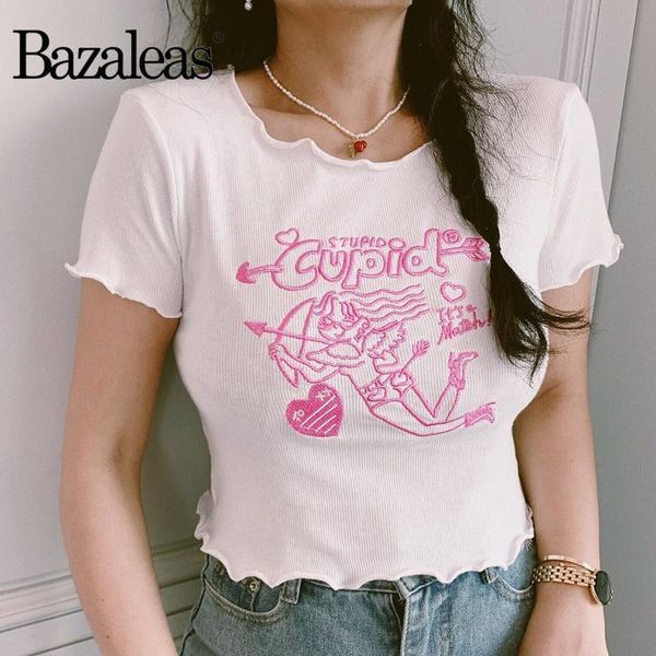 bazaleas slim white crop punk tshirt women t-shirt fashion pink stupid cupid embroidery t shirts women's
bazaleas slim white crop punk tshirt women t-shirt fashion pink stupid cupid embroidery t shirts women's