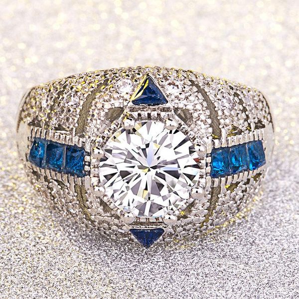 cluster rings square sapphire round diamond ring hollow female princess elegant personalized wedding birthday gift, Golden;silver
cluster rings square sapphire round diamond ring hollow female princess elegant personalized wedding birthday gift, Golden;silver