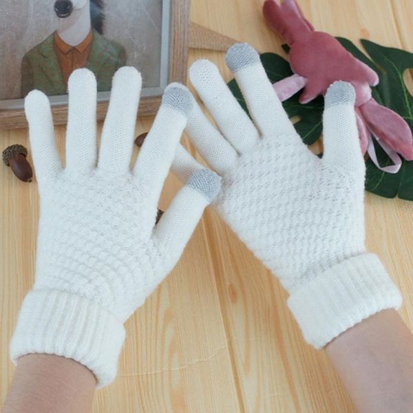 five fingers gloves women' winter touch screen thicken warm imitation wool knitted stretch full finger outdoor, Blue;gray
five fingers gloves women' winter touch screen thicken warm imitation wool knitted stretch full finger outdoor, Blue;gray