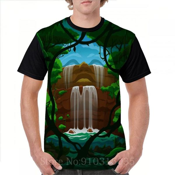 men's t-shirts funny print men t shirt women tee ge - jungle waterfall all over t-shirt o-neck short sleeve casual tshirts, White;black
men's t-shirts funny print men t shirt women tee ge - jungle waterfall all over t-shirt o-neck short sleeve casual tshirts, White;black