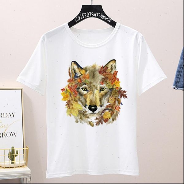 women t shirts wolf unicorn tiger feather female shirt harajuku graphic girls casual animal streetwear drop, White
women t shirts wolf unicorn tiger feather female shirt harajuku graphic girls casual animal streetwear drop, White