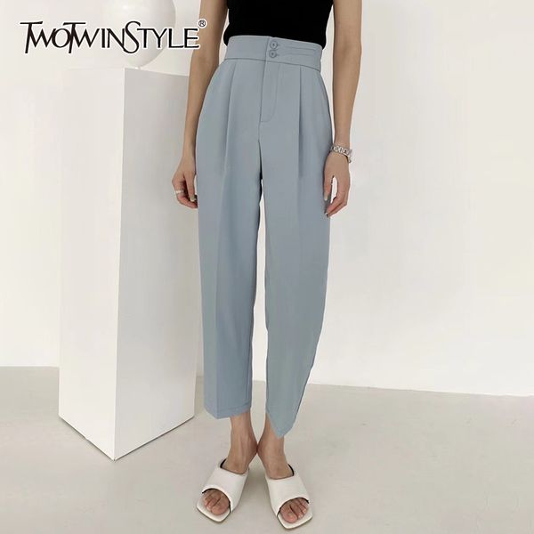 minimalist white harem pants for women high waist casual loose trouser female fashion new clothing spring style 210428, Black;white
minimalist white harem pants for women high waist casual loose trouser female fashion new clothing spring style 210428, Black;white
