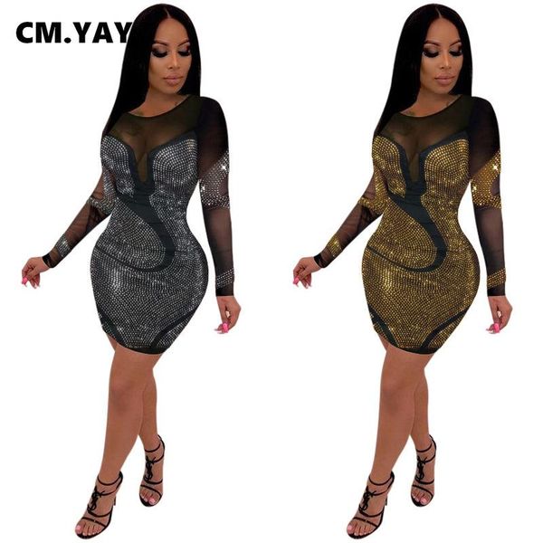 cm.yaya rhinestones mesh patchwork see though o-neck midi bodycon dress for women club party night long sleeve dresses casual, Black;gray
cm.yaya rhinestones mesh patchwork see though o-neck midi bodycon dress for women club party night long sleeve dresses casual, Black;gray