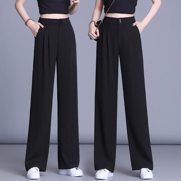women's pants & capris plus size casual women trousers summer autumn fashion loose high waist straight female extra large -5xl, Black;white
women's pants & capris plus size casual women trousers summer autumn fashion loose high waist straight female extra large -5xl, Black;white