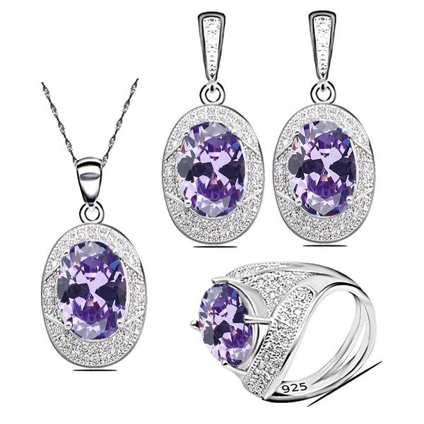 colors purple amethyst 925 silver jewelry set for women earrings ring necklace pendant bridal bracelet, &, Black
colors purple amethyst 925 silver jewelry set for women earrings ring necklace pendant bridal bracelet, &, Black