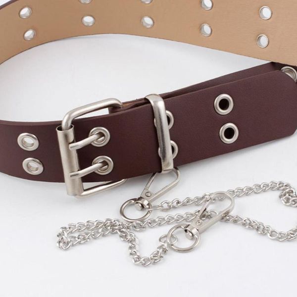 belts women belt imitation leather pin buckle punk decorative individual chain fashion wind jeans 107cm a3e6, Black;brown
belts women belt imitation leather pin buckle punk decorative individual chain fashion wind jeans 107cm a3e6, Black;brown