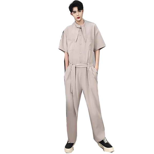men's pants and women's short-sleeved loose jumpsuits casual straight suits clothes 2021 m-xxl, Black
men's pants and women's short-sleeved loose jumpsuits casual straight suits clothes 2021 m-xxl, Black