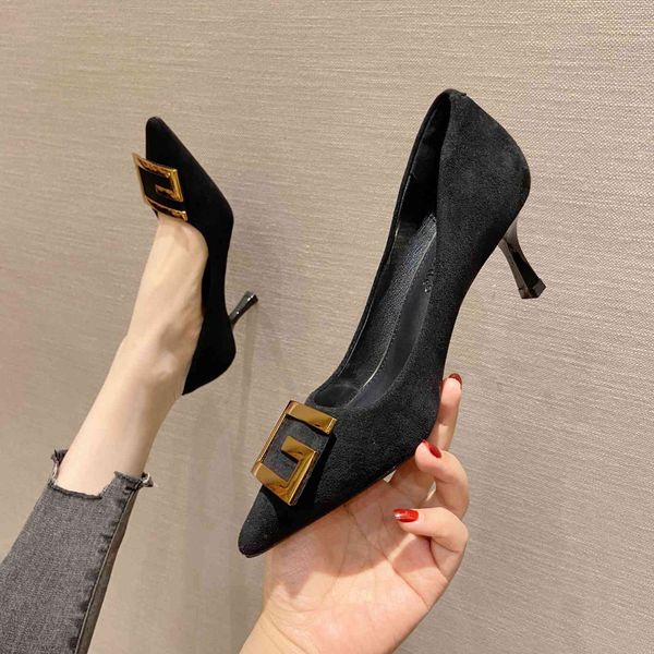 dress shoes high heeled shoes women's four seasons korean celebrity temperament pointed shallow mouth slim heel jso6, Black
dress shoes high heeled shoes women's four seasons korean celebrity temperament pointed shallow mouth slim heel jso6, Black
