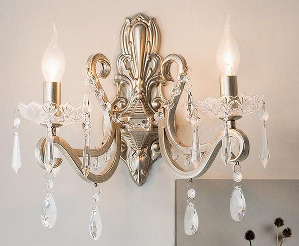 american country crystal wall lamp 2 head bedroom bedside living room background corridor villa el decor light cl40501
american country crystal wall lamp 2 head bedroom bedside living room background corridor villa el decor light cl40501