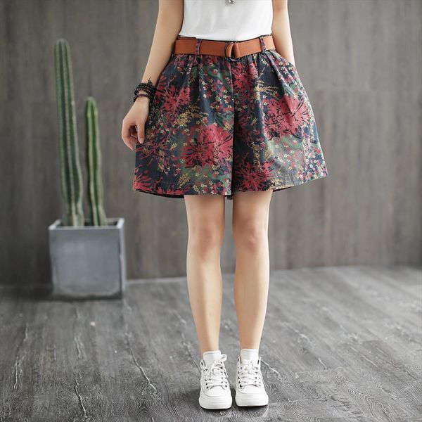 casual shorts vintage elastic women jean high waist wide leg denim floral print streetwear pants ropa de muje, Blue
casual shorts vintage elastic women jean high waist wide leg denim floral print streetwear pants ropa de muje, Blue