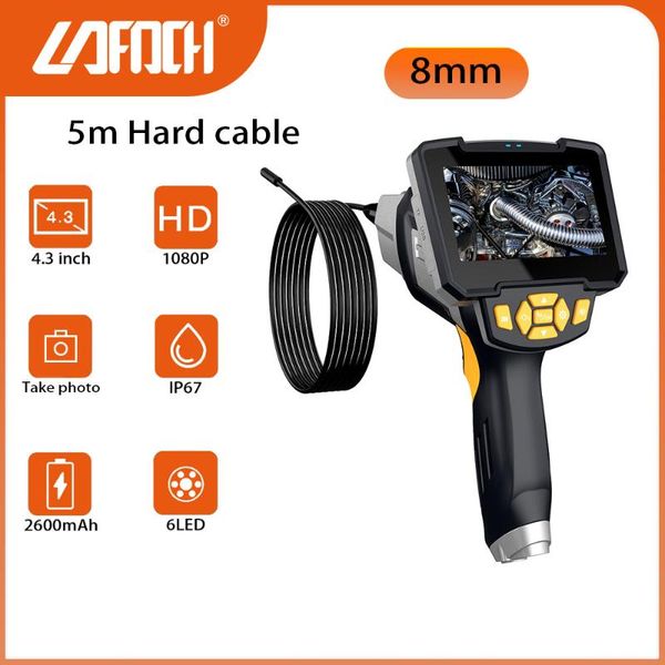 cameras hd 8mm industrial endoscope borescope camera 4.3'' lcd 5m cable for mechanical inspection, pipeline repair,with 32gb card
cameras hd 8mm industrial endoscope borescope camera 4.3'' lcd 5m cable for mechanical inspection, pipeline repair,with 32gb card