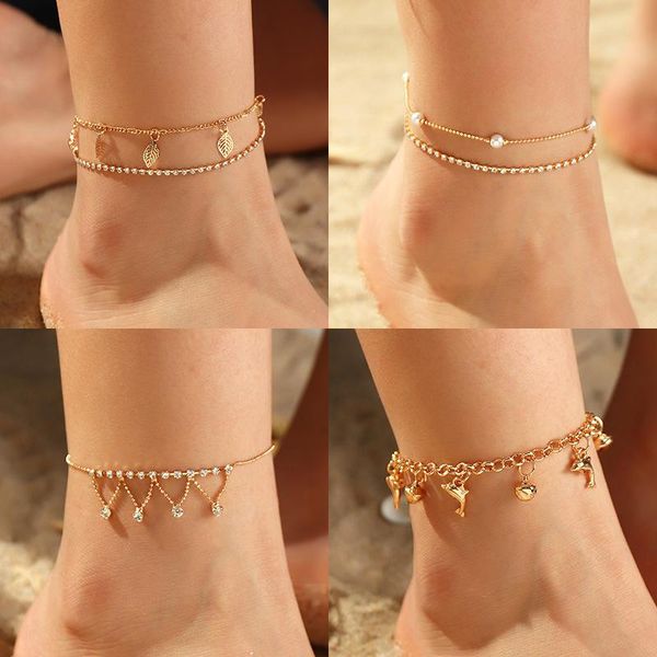 anklets luokey vintage bohemia chains anklet barefoot gold color leaf pearl crystal for women summer beach chain foot jewelry, Red;blue
anklets luokey vintage bohemia chains anklet barefoot gold color leaf pearl crystal for women summer beach chain foot jewelry, Red;blue