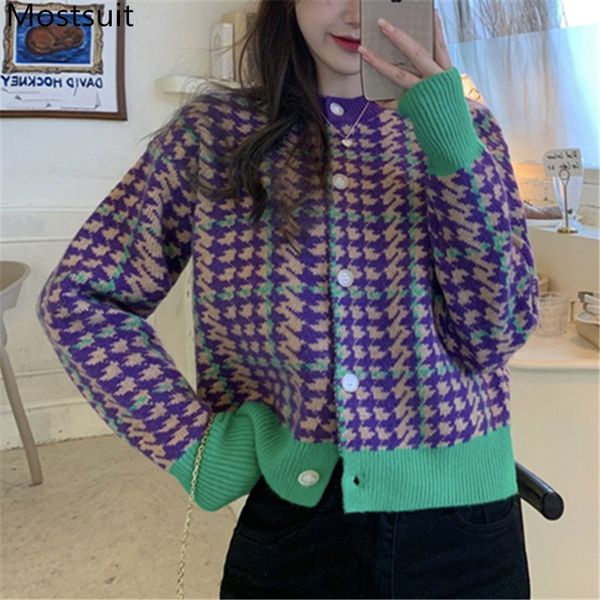 color-blocked houndstooth women cardigan full sleeve o-neck single-breasted vintage korean fashion ladies jumpers sweaters 210514, White
color-blocked houndstooth women cardigan full sleeve o-neck single-breasted vintage korean fashion ladies jumpers sweaters 210514, White