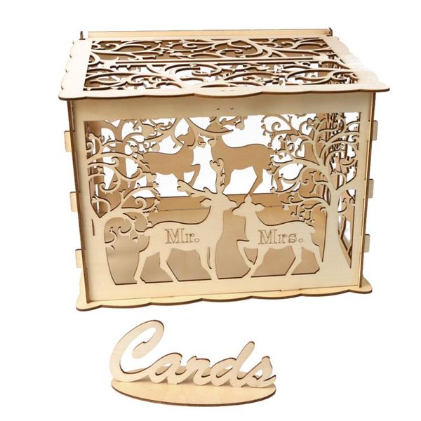 gift wrap wooden wedding storage box diy supplies deer for party (1 key + 12 rubber rings, large size)
gift wrap wooden wedding storage box diy supplies deer for party (1 key + 12 rubber rings, large size)