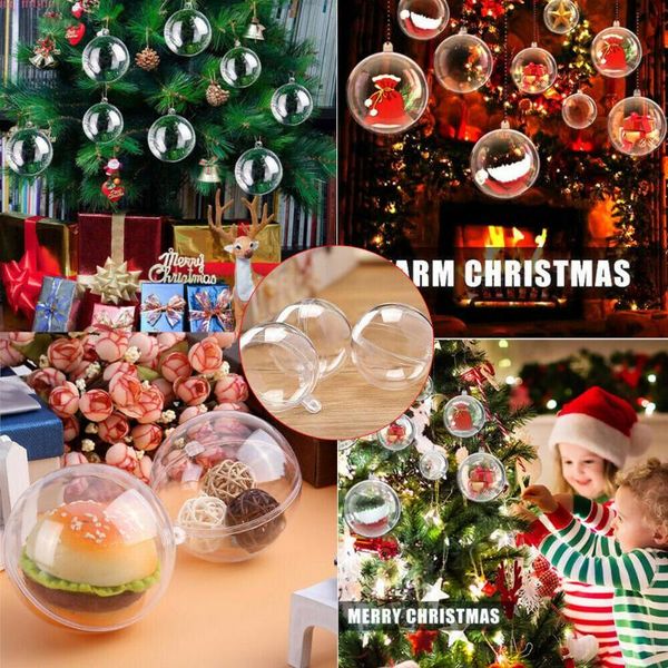 pcs clear plastic christmas balls baubles sphere fillable xmas tree ornament transparent gq party decoration
pcs clear plastic christmas balls baubles sphere fillable xmas tree ornament transparent gq party decoration