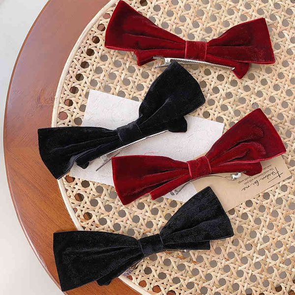barrettes hairpin black velvet bow fashion three-dimensional mori super fairy clip net red spring headdress, Golden;silver
barrettes hairpin black velvet bow fashion three-dimensional mori super fairy clip net red spring headdress, Golden;silver